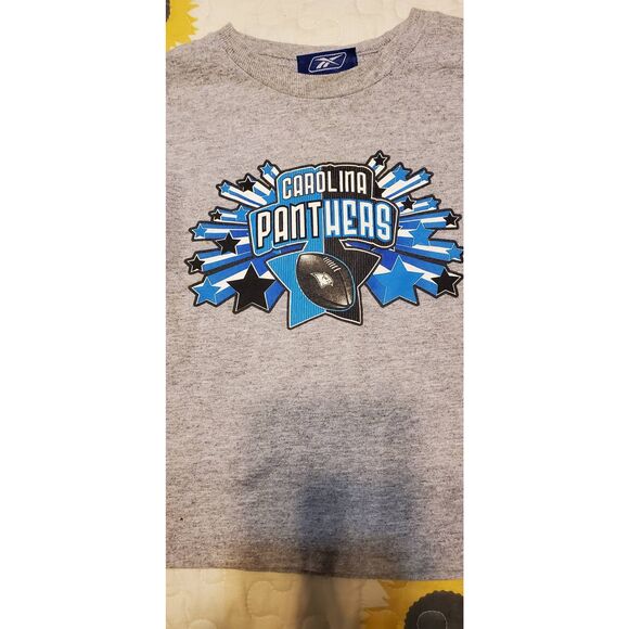 REEBOK CAROLINA PANTHERS UNISEX KIDS TSHIRT - Picture 2 of 3